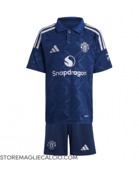 Manchester United Maglia Gara Trasferta Repliche 2024-25 Bambino Maniche Corte